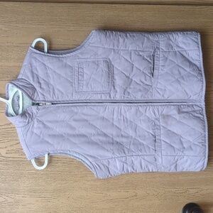 Eddie Bauer Dusty Violet Sleeveless Zip-up Vest with pockets, Size Small